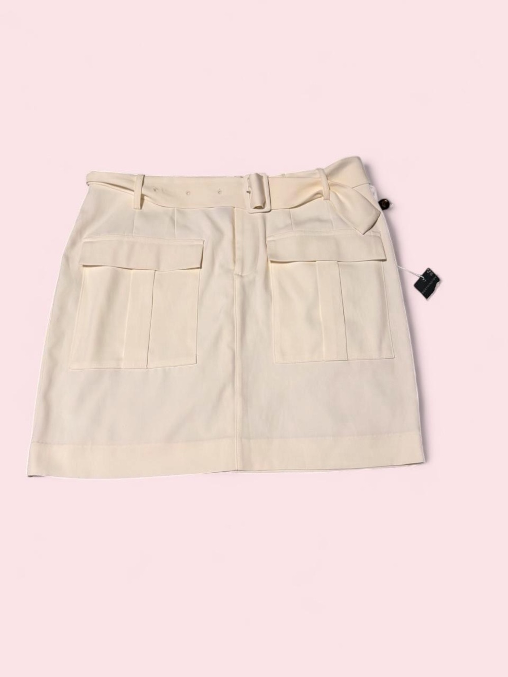 Worthington Cream Pocket Mini Skirt